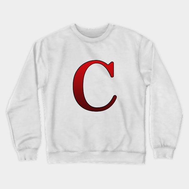 Red Roman Numeral 100 C Crewneck Sweatshirt by Numerica